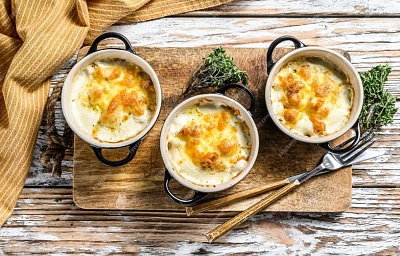 Жюльен с курицей и грибами
